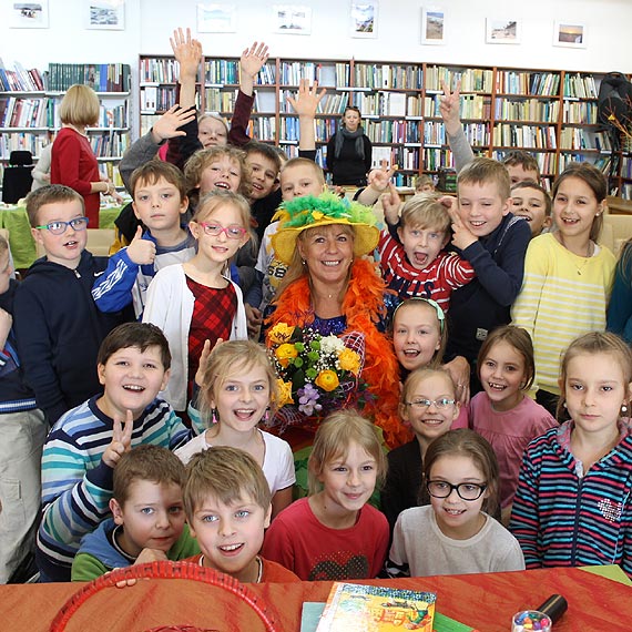 Ewa Chotomska - znana Ciotka Klotka w bibliotece w Midzyzdrojach