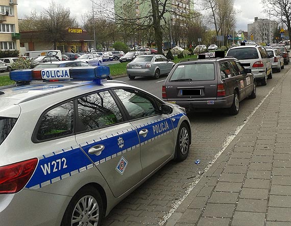 Policyjne kontrole miejskich takswek w Koszalinie