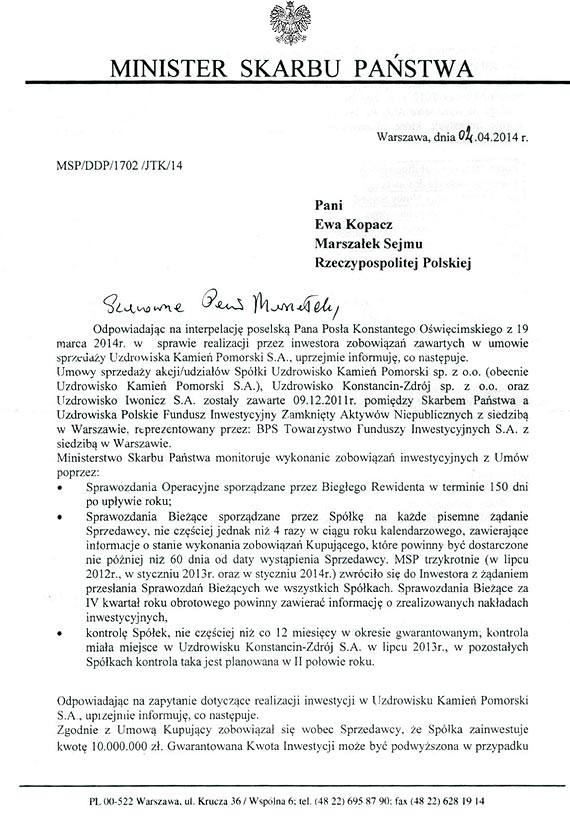 Pose pyta, minister odpowiada!