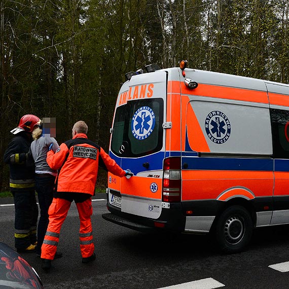Kierująca skodą zahaczyła tira i w szoku jechała dalej