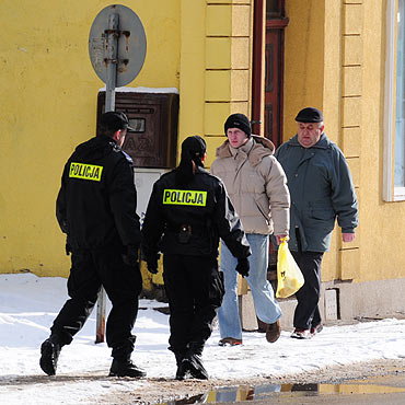 Policjanci wyszli na ulice