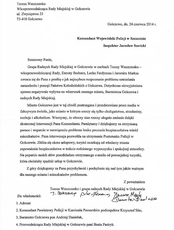 Czy w Golczewie jest bezpiecznie?  