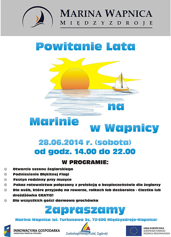  „Powitanie lata” na marinie w Wapnicy