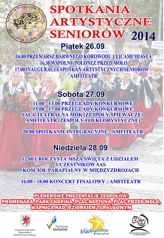Spotkania Artystyczne Seniorw 26 do 28 wrzenia 2014 r.