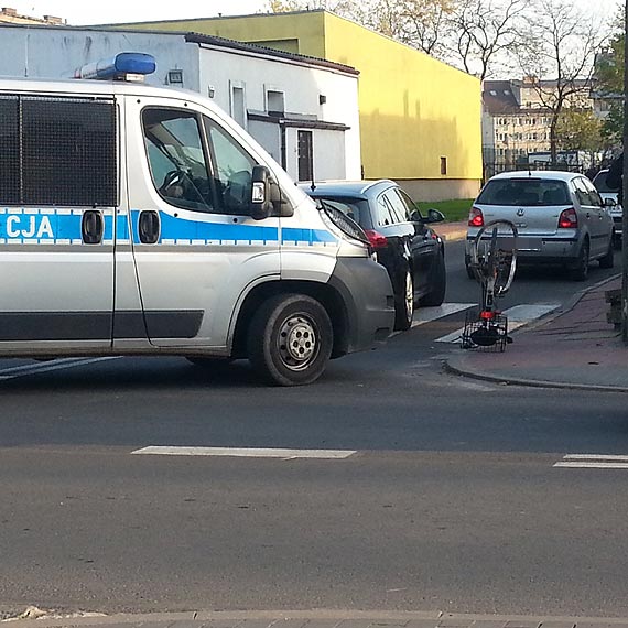 Kamie Pomorski: Potrcenie rowerzysty na ulicy Matejki. Wtargn na jezdni