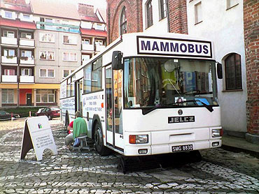 Mammobus stan przed ratuszem