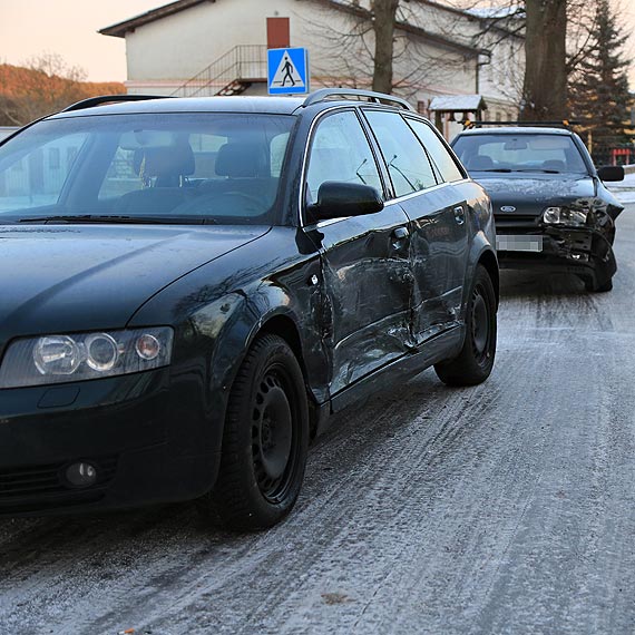Kierowca forda wpad w polizg. Kierowca audi w rozpaczy
