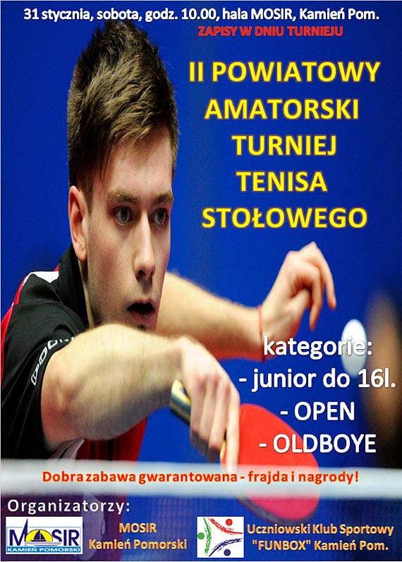II Powiatowy Amatorski Turniej Tenisa Stoowego w Kamieniu Pomorskim