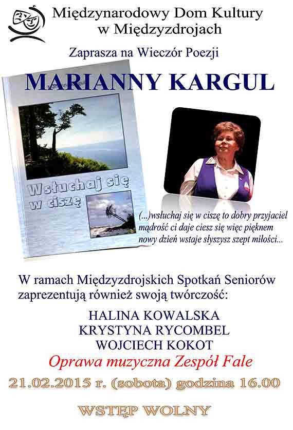 Wieczr poezji z Mariann Kargul