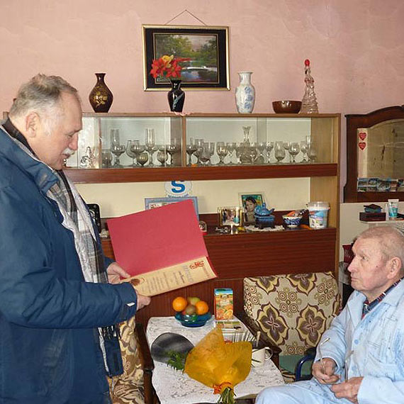 Życzenia z okazji 90. urodzin Pana Karola Kazimierza Aftyki z Wolina