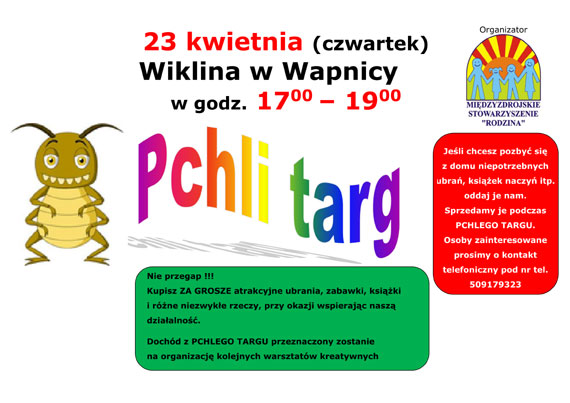 Przyjd na Pchli Targ w Wapnicy! 