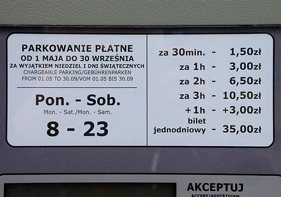 Stawiasz auto? Nie zapomnij o opłacie
