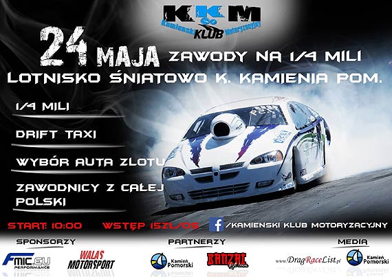 Zawody na 1/4 Mili niatowo k. Kamienia Pomorskiego