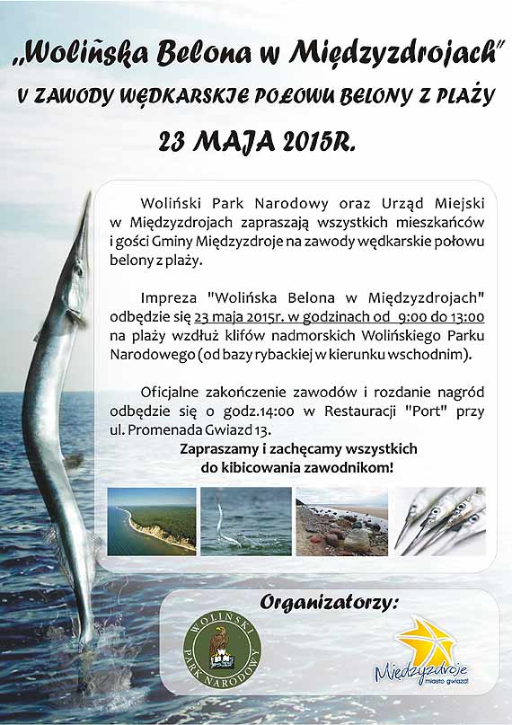 ,,Wolińska Belona w Międzyzdrojach”. V zawody wędkarskie połowu belony z plaży 23 maja