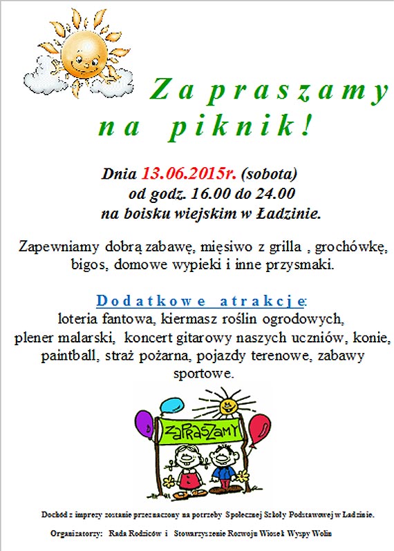 Zapraszamy na piknik!