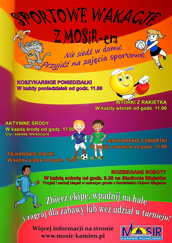 Sportowe wakacje z Miejskim Ośrodkiem Sportu i Rekreacji w Kamieniu Pomorskim