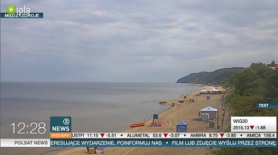 Midzyzdrojska plaa na antenie Polsat News!
