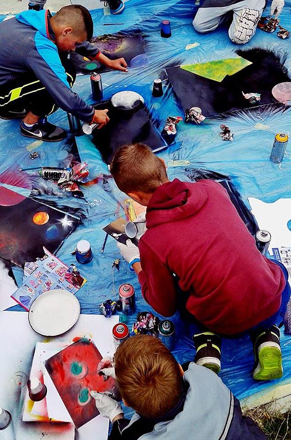 Fantazja i pomysłowość za pomocą paru puszek farb!