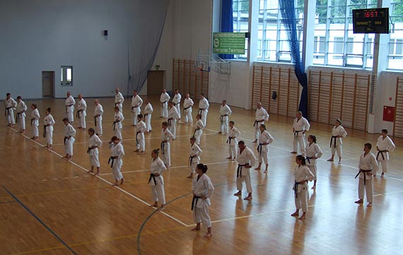 Kadra Polski w karate w Domu Wczasów Dziecięcych w Międzyzdrojach