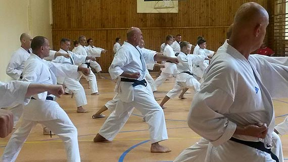 Kadra Polski w karate w Domu Wczasów Dziecięcych w Międzyzdrojach