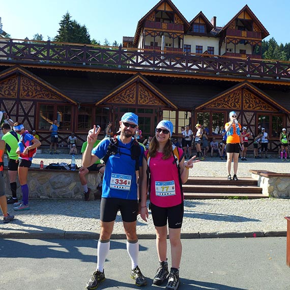 Biegacz z Kamienia Pomorskiego na biegu 3 x nieka = 1 x Mont Blanc