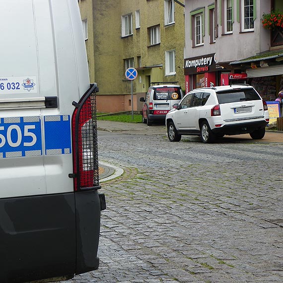 Kolizja przed kamieskim Ratuszem