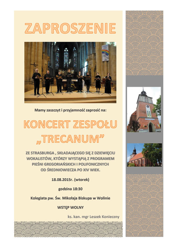 Koncert zespou „TRECANUM” w Wolinie