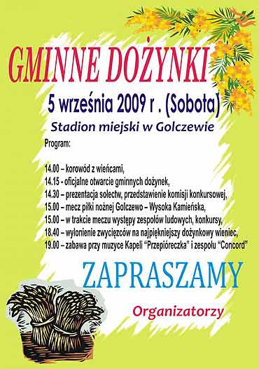 W Golczewie doynki ju w sobot