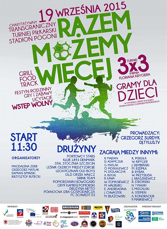 Charytatywny Midzynarodowy Turniej Pikarski  na rzecz dzieci ofiar wypadku z Kamienia Pomorskiego