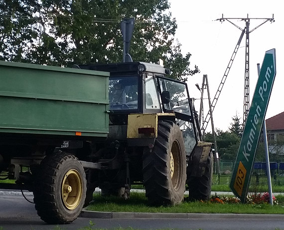 Wjecha cignikiem w Kamie Pomorski...