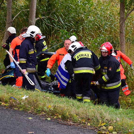 O wos od tragedii. Kierowca tico zasab i uderzy w drzewo. Zobacz film!