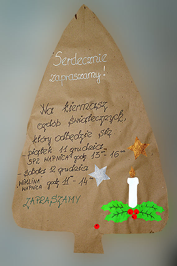 Kiermasz ozdób świątecznych w Wapnicy. Przyjdź i poczuj magię świąt!