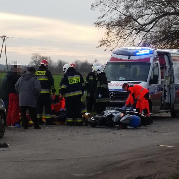 Potrącił motorowerzystę pod Golczewem i zbiegł z miejsca zdarzenia. 20-latek został już zatrzymany