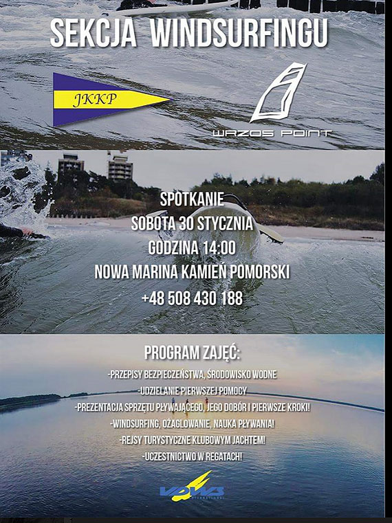 Jacht Klub Kamie Pomorski tworzy sekcj windsurfingu