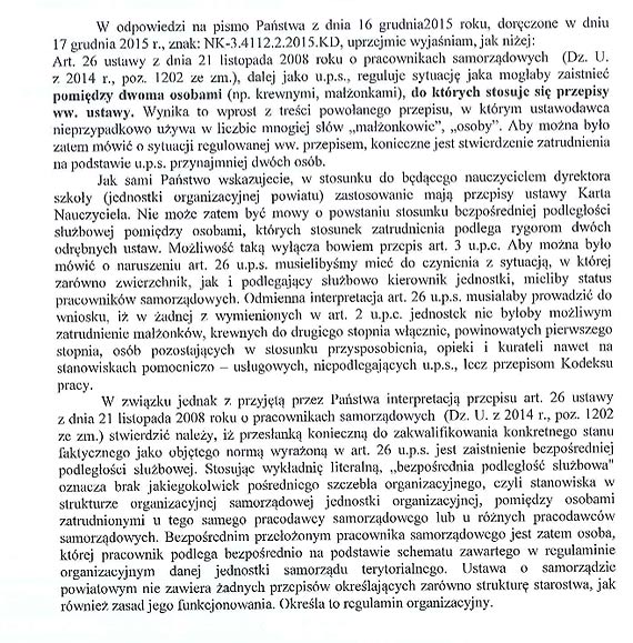 Kłopoty Starosty Kamieńskiego z żoną dyrektorką? Kto straci w tym przypadku stołek?