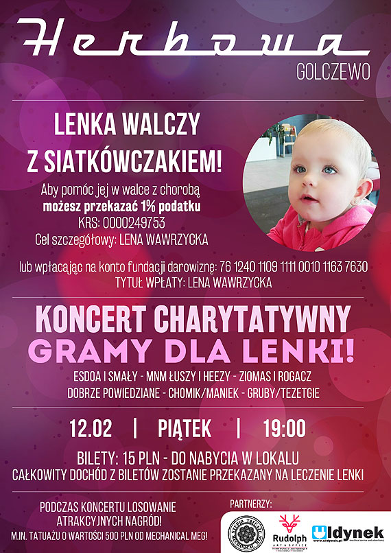 Golczewo:Koncert dla chorej na nowotwr Lenki Wawrzyckiej. Dochd trafi na leczenie dziewczynki