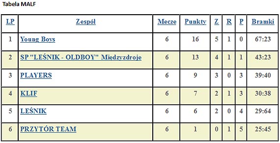 Midzyzdrojska Amatorska Liga Futsal-u