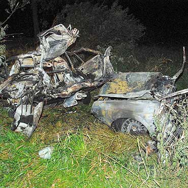 Tragiczny wypadek pod Wolinem. Chopak spon w aucie