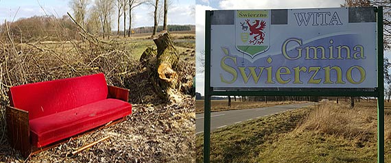 Gmina wierzno wita raz kanap, raz wyblakym witaczem!