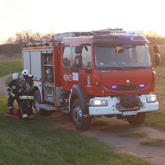 Czarny czwartek w powiecie kamieskim. Kilkanacie interwencji straakw, pony trawy i trzcinowiska
