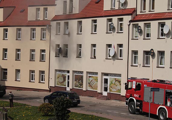 Mikrofalówka przyczyną pożaru w Kamieniu Pomorskim