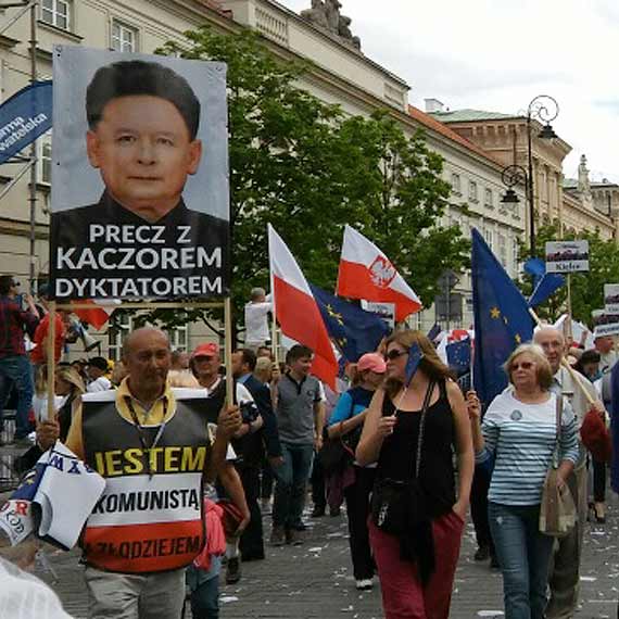 Caa Polska na marszu KOD-u