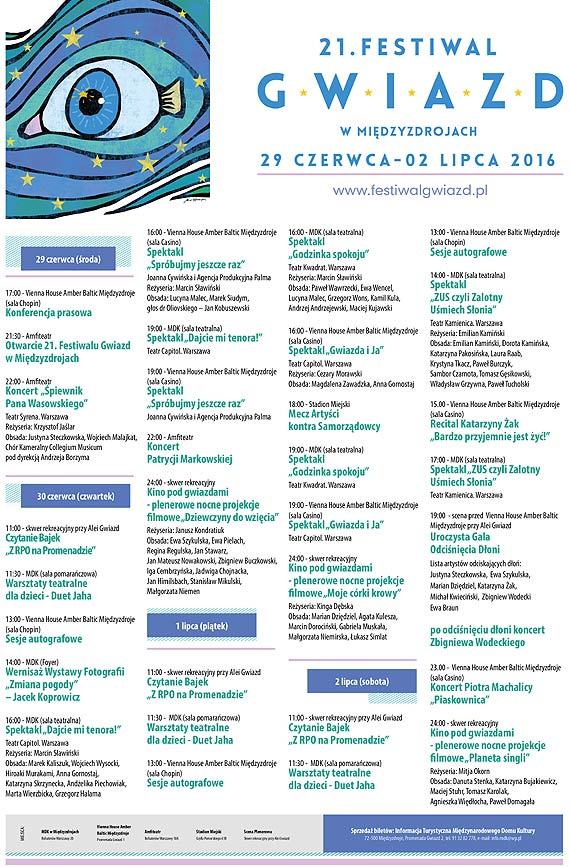 Gwiazdy na piciolinii. Dowiedz si, jakie atrakcje czekaj na Ciebie na midzyzdrojskim Festiwalu Gwiazd!