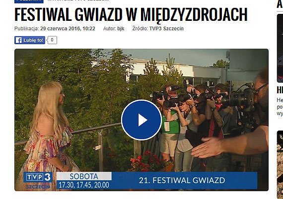 Ogldaj Festiwal Gwiazd w Midzyzdrojach w TVP 3!