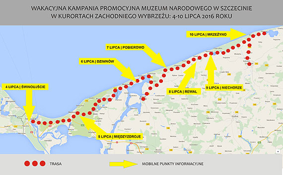 Kampania promocyjna Muzeum Narodowego w Szczecinie w kurortach zachodniego wybrzeża