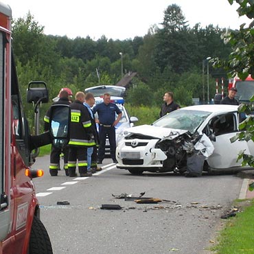 Wysoka Kamieska: Zasaba i uderzya w drzewo