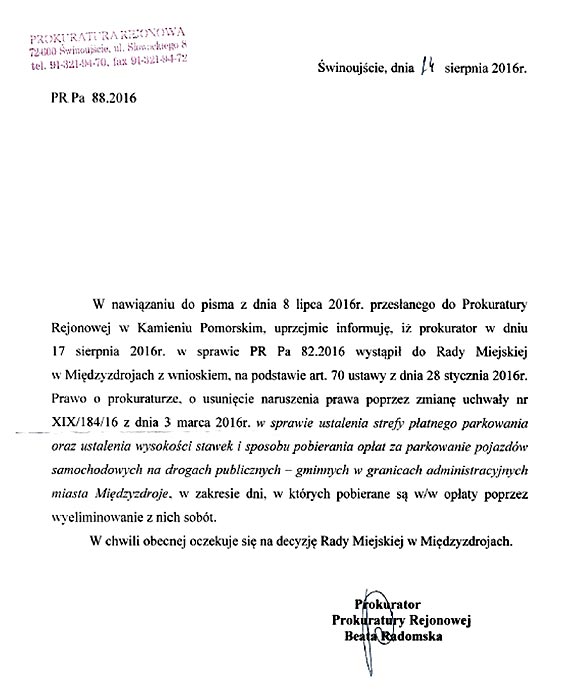 Nielegalne soboty w Midzyzdrojach?