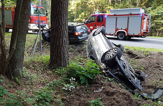 Volvo dachowao na S3 w okolicy Dargobdza