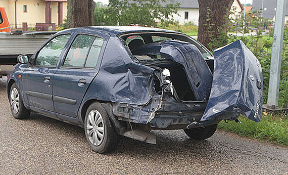 Renault Thalia rozbity przez ZDP w Kamieniu Pomorskim do likwidacji!