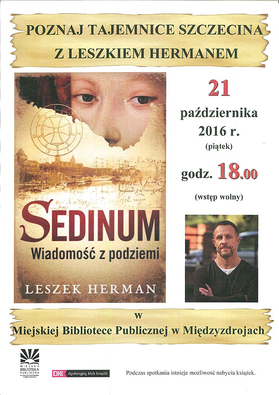 Poznaj tajemnice Szczecina z Leszkiem Hermanem. Spotkanie odbdzie si w midzyzdrojskiej bibliotece